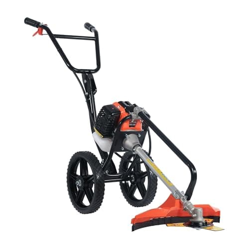 Image of 52cc Petrol Wheeled Brush Cutter & Grass Trimmer 2-Stroke 2.2kW Split Shaft