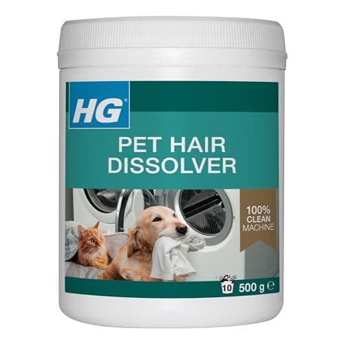 Image of HG Pet Hair Dissolver, Pet Hair Remover for Clothes & Textiles, Dog Hair Remover & Cat Hair Remover Detergent for Washing Machine, Pet Friendly & Washing Machine Safe - 500g
