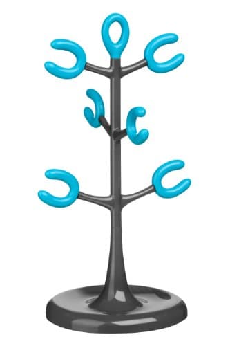Image of Premier Housewares 6 Cup Mug Tree - Grey/Blue
