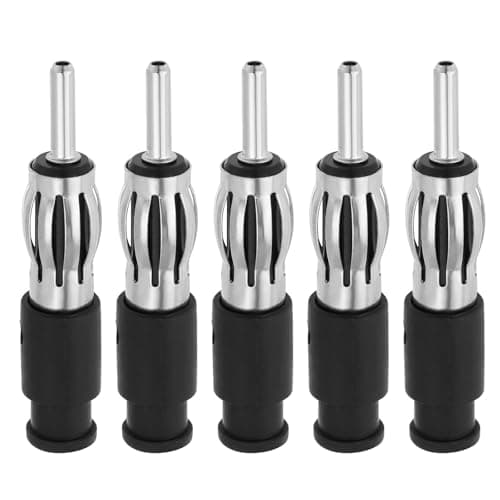 Image of VGOL 5Sets Din Car Stereo Radio Male Plug Fits Most Types Of Older Car Radio Aerial Socket Antenna Connector Antenna Ports DIN Plug