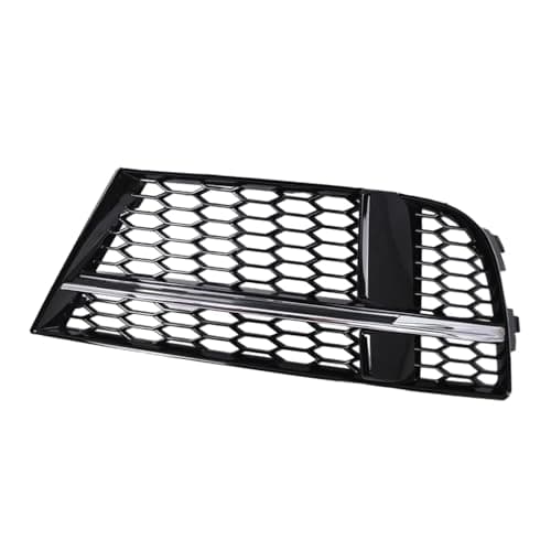 Image of Riloer Car Bumper Fog Light Grille Cover, Front Fog Light Bumper Grill Cover, ABS Fog Light Covers Compatible with Audi A3 S3 S-Line 2016-2020, Left