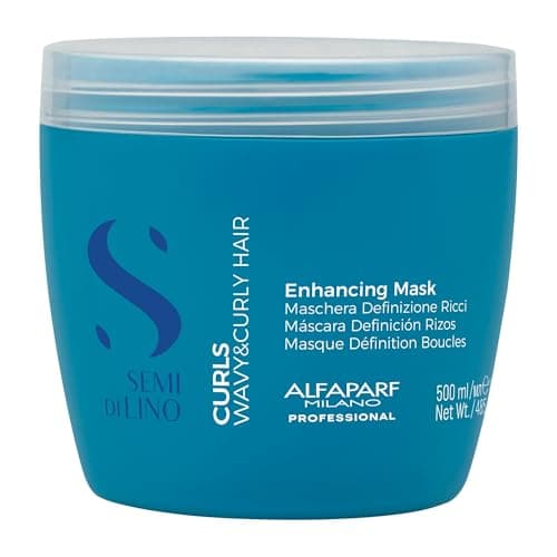 Image of Alfaparf Milano Semi di Lino Curls Enhancing Mask - for Wavy and Curly Hair - Reduces Frizz, Protects Against Humidity, and Nourishes Hair - 16.89 oz
