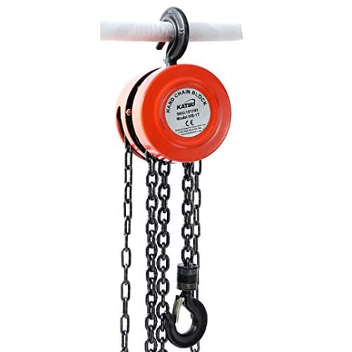Image of KATSU 1 Ton Chain Block Hoist 3M Lift Height Garage Car Engine Heavy Load Lifting Tool 181741