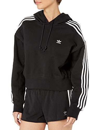 Image of adidas Originals,womens,Short Hoodie,Black,XX-Small
