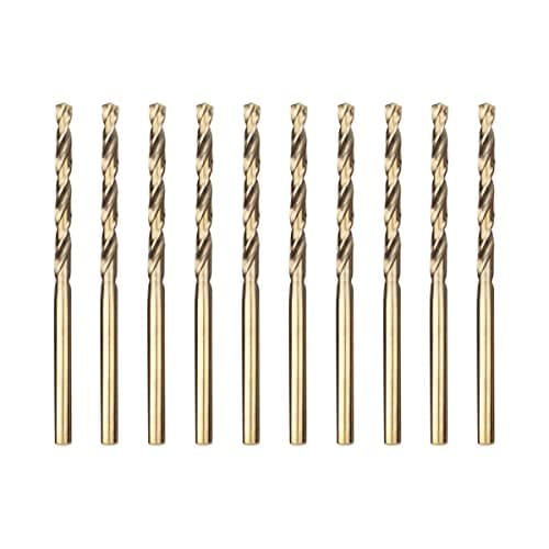 Image of Meccion HSS Cobalt Jobber Drill Bit 10pcs 3.2mm Twist Drill Bit for Drilling Stainless Steel and Metal