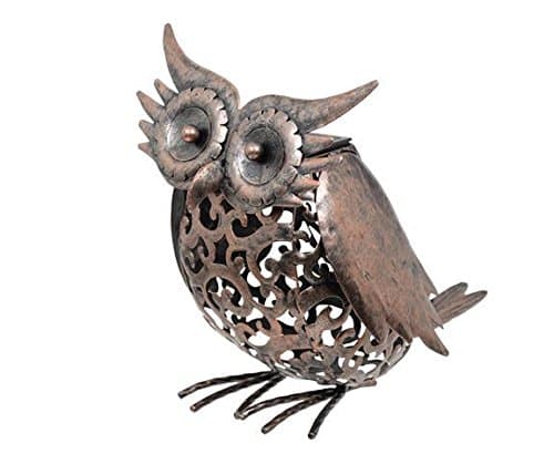 Image of Smart Garden Metal Scroll Owl Solar Light