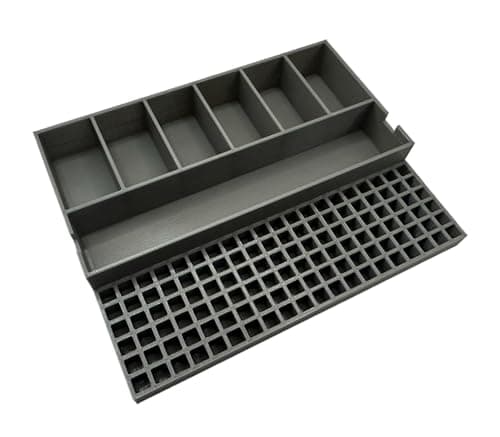 Image of TOOLCRAFT3D Impact bit holder insert designed for DEWALT Medium ToughCase (7 compartment + 120 bit) - Insert Only (Industrial Gray)