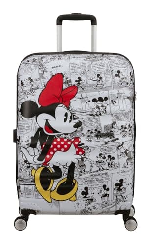 Image of American Tourister Wavebreaker Disney FL - Spinner M, Case, 67 cm, 64 L, Multicolor (Minnie Comics White)