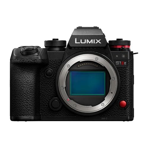 Image of Panasonic LUMIX S1IIE Full Frame Mirrorless Camera, Body Only, 24MP, Cs4K 60p, 6K 30p Open Gate, ProRes RAW, Phase Hybrid AF, L-Mount, Black