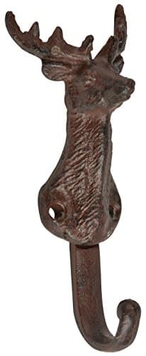Image of Fallen Fruits Ltd DB75 STAG Coat (Single Hook), Brown, 6.2 x 4.9 x 14.2 cm