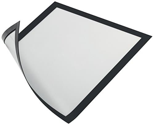 Image of Durable DURAFRAME Magnetic Frame - A4 Black - Pack of 5 - Document Frame For Professional Internal Signage - Magnetic Attachment