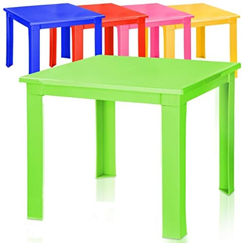 Image of A406 Kids Children Plastic Table Strong Folding Table Suitable for Outdoor Side Table (Green)