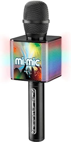 Image of Mi-Mic Kids Karaoke Microphone with Phone Holder and Voice Changer