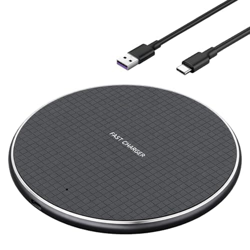 Image of 35W Fast Wireless Charger Qi Charging Pad, Universal Wireless Charging Station for iPhone 16/15/14/13/12/11 & Sam sung Galaxy S25/S24/S23/S22, Phone Charging Pad with LED Indicator, Black