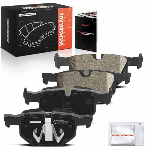 Image of Frankberg Brake Pad Set incl. 4x Pads Rear Compatible with 3 Series Touring E91 3 Series E90 3 Series Coupe E92 3 Series Cabriolet E93 X1 E84 Replace# 34212288895,34121288895
