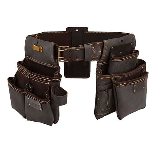 Image of OX Tools OX-P263604 Pro Oil Tanned Leather 4 Piece Construction Rig , Blue