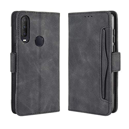 Image of Jiajihua Cover Compatible with Alcatel 1SE 2020 5030F 5030U [Dual Card Slot][Flip Stand][Phone Case][Magnetic Clasp] Wallet Black