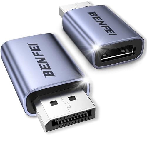Image of BENFEI 4K DisplayPort to HDMI Adapter 2-Pack, Unidirectional DP 1.2 Computer to HDMI 1.4 Screen Converter Male to Female - Compatible with Laptop, Desktop, Monitor, HDTV, AMD/NVIDIA Graphics