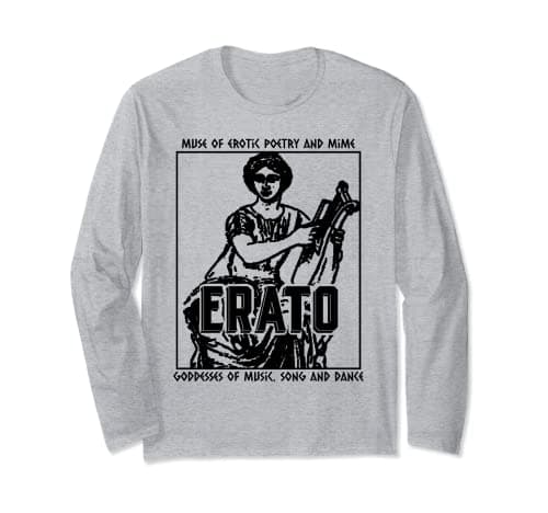 Image of Vintage Greek Mythology Muse Erato Long Sleeve T-Shirt