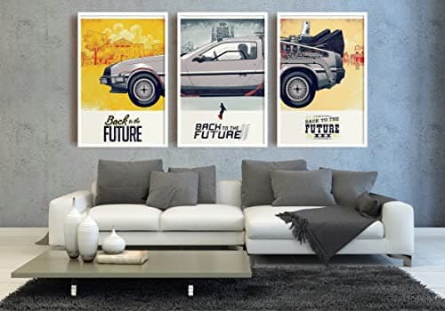Image of Back To The Future Set Of 3 Movie Poster Unframed Prints A5 A4 A3 A2 A1 Maxi Art Wall Art Home Decor Movies Cinema 1141 (A3-29.7cm x 42cm)