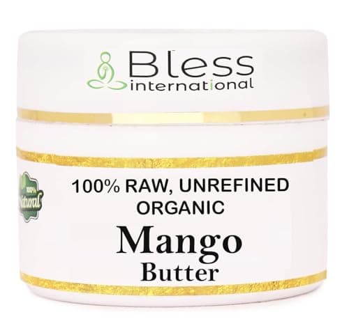 Image of Organic Raw Mango Butter 100% Pure,Natural & Unrefined| Skin Moisturizer For Face, Body & Hair| 8 OZ/230 GM Ivory/White Grade A | DIY Creams, Balms, Lotions, Soaps| Softens Dry & Tough Skin