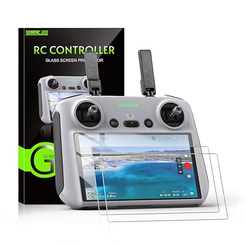 Image of STARTRC Mini 5 Pro Anti-Glare Matte Tempered Glass Screen Protector Film for DJI Mini 4 Pro/3/Air 3s RC/RC 2 Remote Controller Accessories (2 PACK)