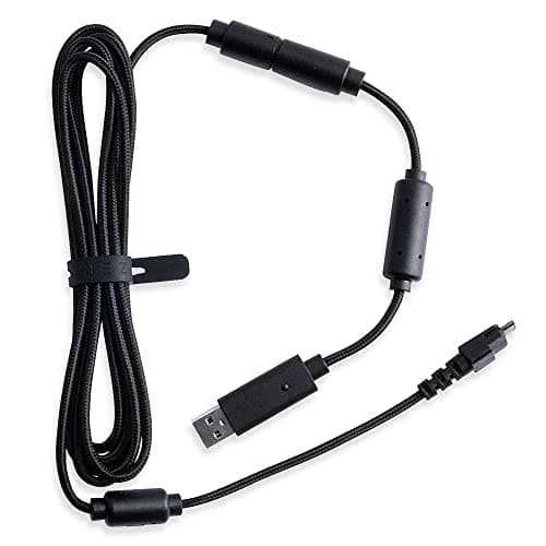 Image of HUYUN USB Charging Cable Line Wire Cord with USB Breakaway Cable Compatible for Razer Wolverine Ultimate & Razer RAIJU Ergonomic PS4 Gaming Controller Gamepad