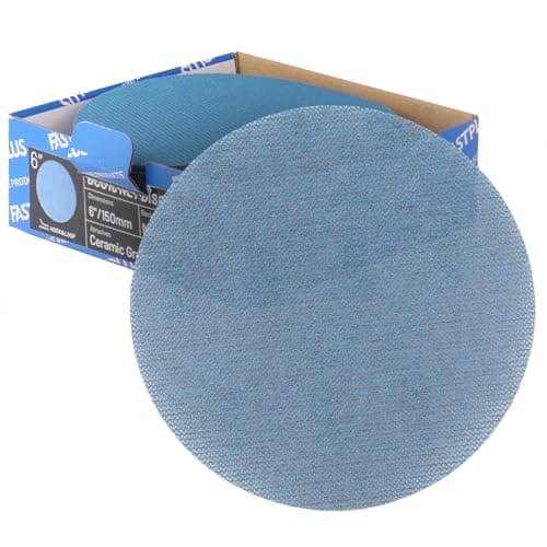 Image of 40 PCS Mesh Disc 6 inch Sanding Discs 320 grit Ceramic Abrasive Sandpaper Hook and Loop Orbital Sander Pads for Coating Removal,Body Repair, Auto Sanding
