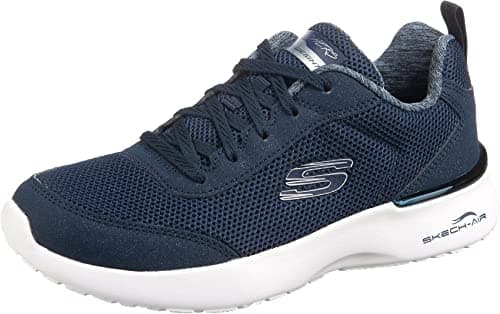 Image of Skechers Women's Skech-air Dynamight Fast Brake Trainers,Navy Mesh / White Trim,4 UK