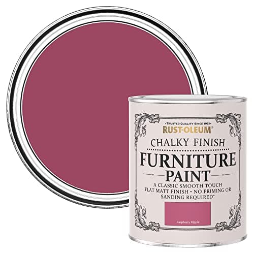 Image of Rust-Oleum Pink Upcycled Furniture Paint in Chalky Finish - Raspberry Ripple 750ml