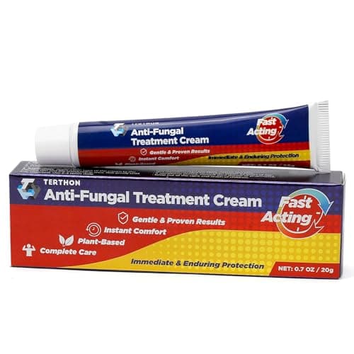 Image of Terthon Herbal Antifungal Cream: Treatment for Ringworm, Jock Itch, Athlete's Foot & Fungal Skin Infections – Natural, Fast-Acting Formula for Adults and Kids, 20g (1 Pack)
