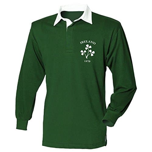 Image of Ireland Rugby Jersey - Irish Rugby Shirts Long Sleeve - Mens Gift (Size - Medium)