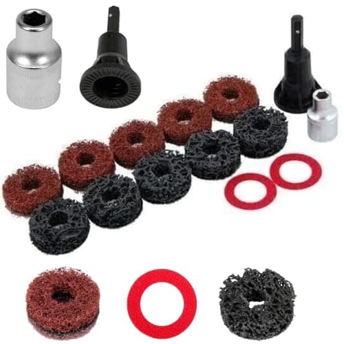 Image of 14pcs Stud Hub Cleaner Grinder Wheel Set Complete Hub Cleaning Kit