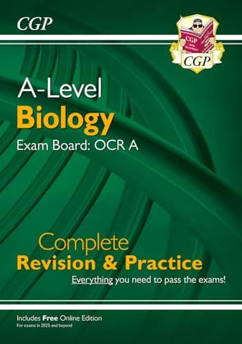 Image of A-Level Biology: OCR A Year 1 & 2 Complete Revision & Practice with Online Edition (CGP OCR A A-Level Biology)