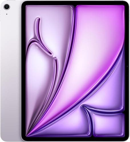 Image of 2025 iPad Air (13-inch, WiFi + Cellular, 128GB SSD) Purple (Renewed)