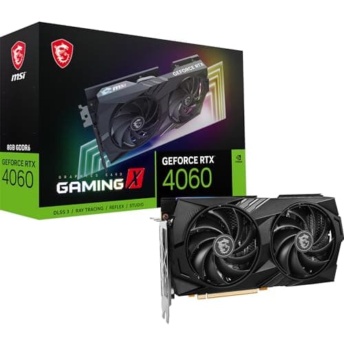 Image of MSI GeForce RTX 4060 GAMING X 8G Graphics Card - RTX 4060 GPU, 8GB GDDR6 (17Gbps/128-bit), PCIe 4.0 - TWIN FROZR 9 (2 x TORX Fan 5.0), RGB - HDMI 2.1, DisplayPort 1.4a