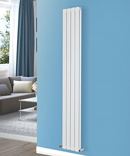 Image of NRG 1800x272 Vertical Flat Panel Designer Radiators Central Heating Rad Double Column White