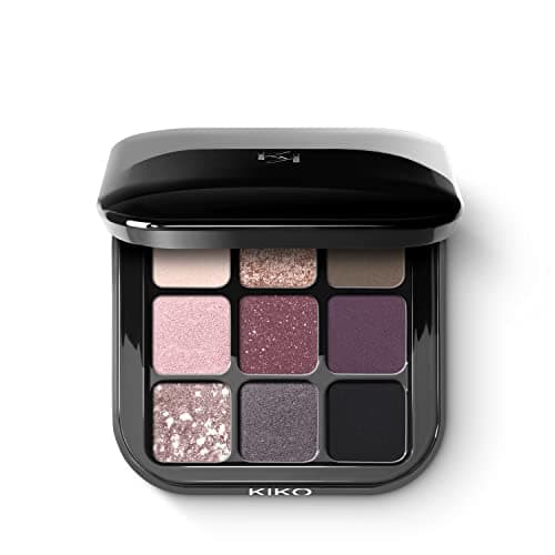 Image of KIKO Milano Glamour Multi Finish Eyeshadow Palette 04 | Palette With 9 Eyeshadows In Different Finishes