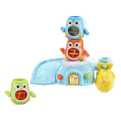 Image of VTech Splash and Whirl Playtime Penguins Toddler Bath Toy