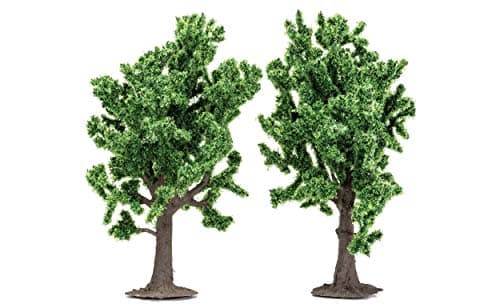 Image of Hornby R7204 Beech Trees for Model Railway OO Gauge, Hornby Accessories for Adding Scenery, Dioramas, Woodland, Buildings and More, Model Making Kits - 1:76 Scale Accessory