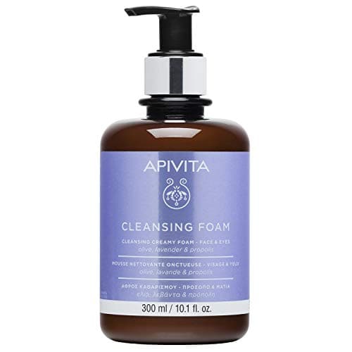 Image of Apivita Cleansing Foam Face and Eyes with Olive & Lavender 300ml