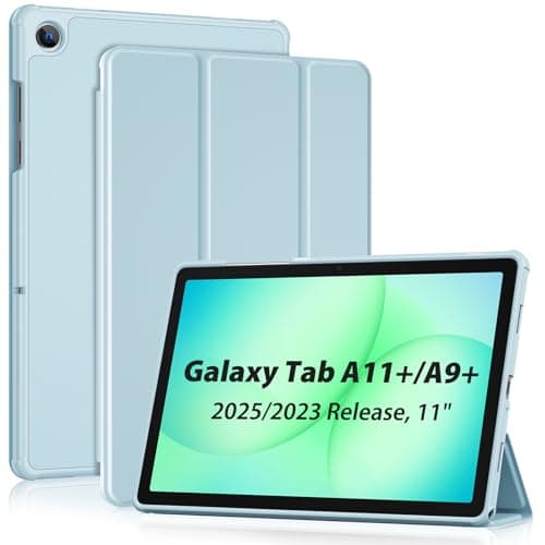 Image of ProCase Case for Samsung Galaxy Tab A11+ (SM-X230) 2025/ A9+ (SM-X210) 2023 11 Inch Tablet, Galaxy Tab A11 Plus/A9 Plus 11 Inch Case, Cover with Auto Sleep/Wake -Sky Blue