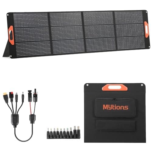 Image of 200W Portable Solar Panel for Power Station, Compatible with Jackery, Ecoflow, Bluetti, Anker and More Portable Power Stations, 23.5% High Efficiency, IP65 Waterproof for Camping, RV, Emergency Power