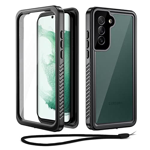Image of Beeasy Samsung Galaxy S22 Plus 5G Case, IP68 Waterproof Shockproof 360 Full Protection Case with Screen Protector, Double Reinforced Waterproof Dustproof Anti-Snow Shatterproof Cover Black