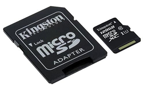 Image of Kingston Canvas Select (SDCS/128GB) MicroSDClass 10 UHS-I Speeds Up to 80 MB/s Read (SD Adapter Included) - Bring Your HD Videos to Life