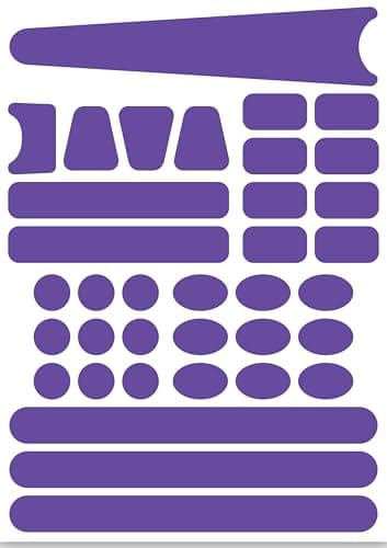 Image of Bicycle Sticker Frame Protection Kit for Mountain Bike and Road Cycle Purple Please Check Sizes Below Before Buying