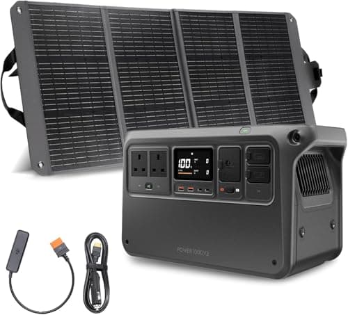 Image of DJI Power 1000 V2 Portable Power Station, 1024Wh LFP Battery, Compact Size, 2600W Stable Output, 0-80% Recharge in 37 Mins, Electric Generator for Home, Camping, RVs, Off-Grid