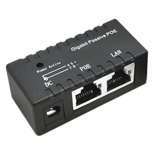 Image of Multibao 12-52V Gigabit Power Over Ethernet Passive Poe injector Splitter 10/100/1000Mbps for IP camera