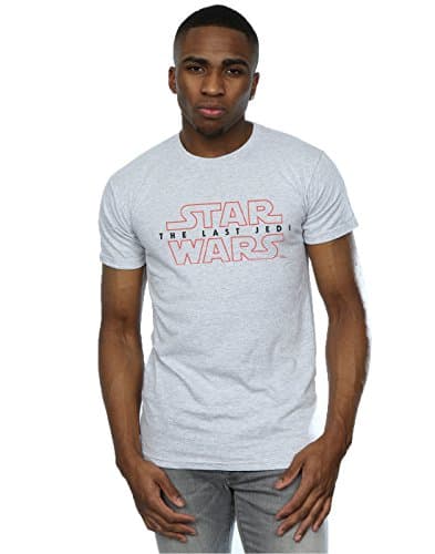 Image of Star Wars Men's The Last Jedi Logo T-Shirt Small Sport Grey