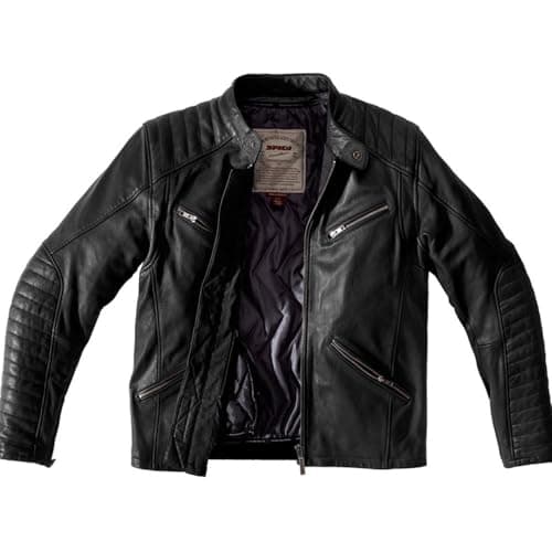 Image of Spidi P163-026- 58 Metal Leather Jacket, Black, Size 58